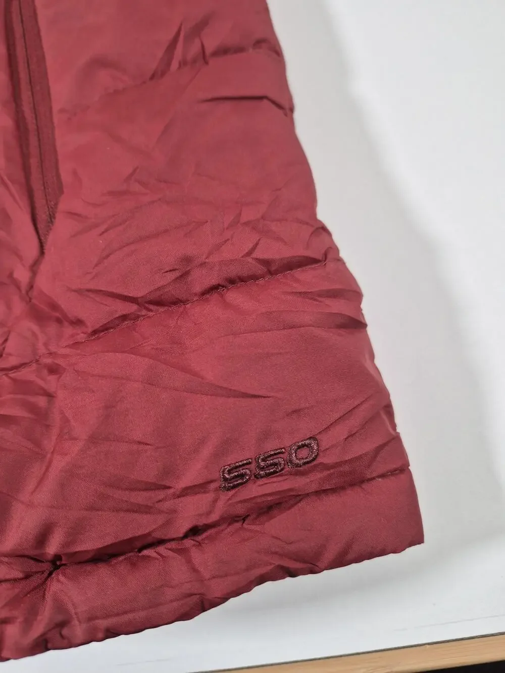 The North Face Vest Mens XL Red 550 Down Puffer Full Zip Insulated NF0A4R2F